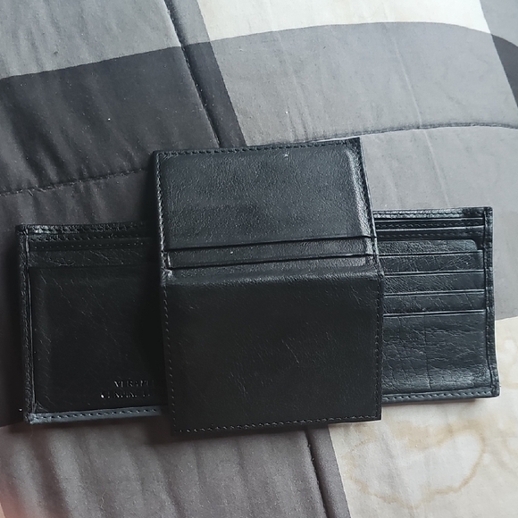 Vera Pelle Black Leather Card Holder - Picture 5 of 7